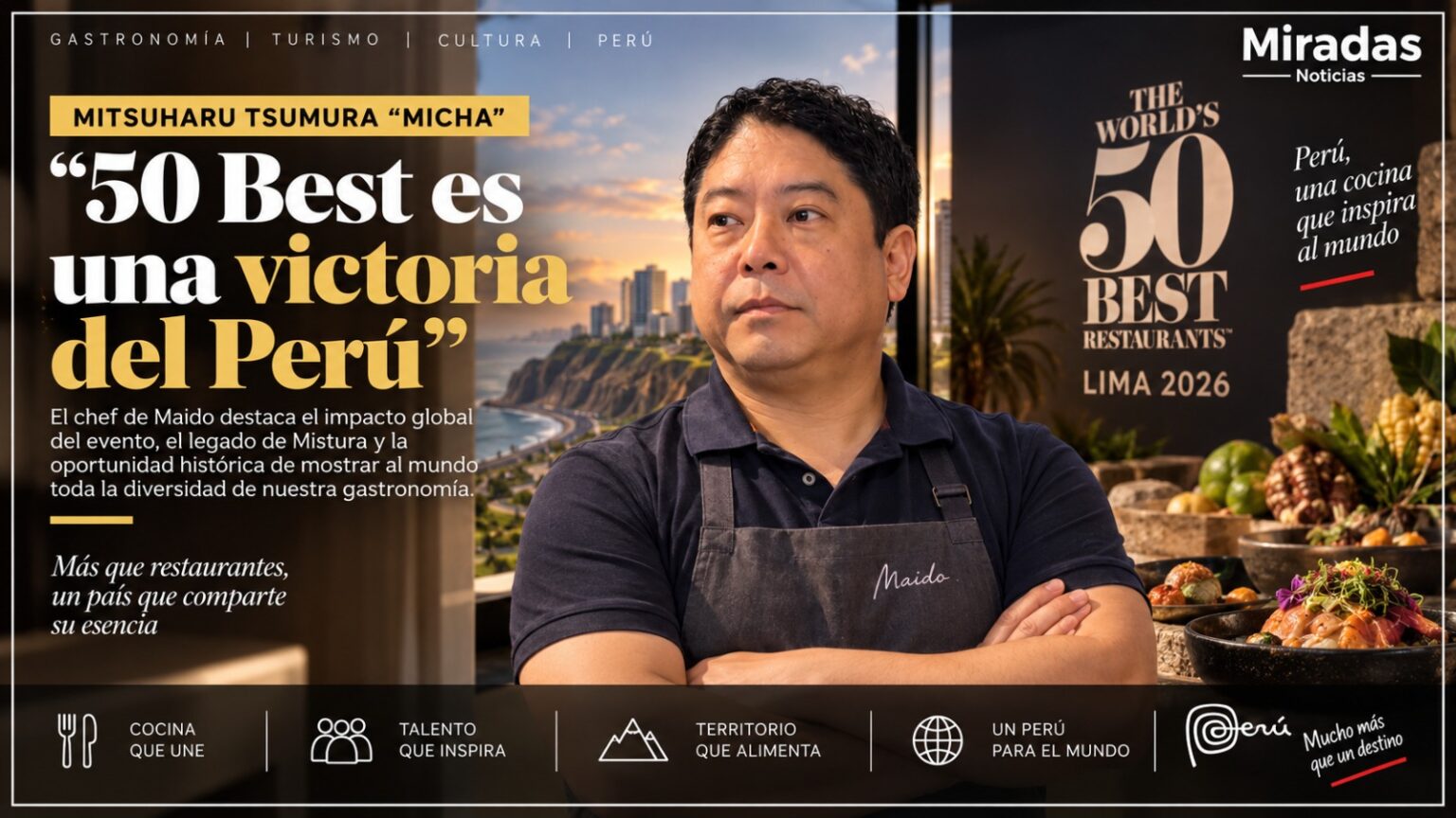 Micha: “50 Best es una victoria del Perú”