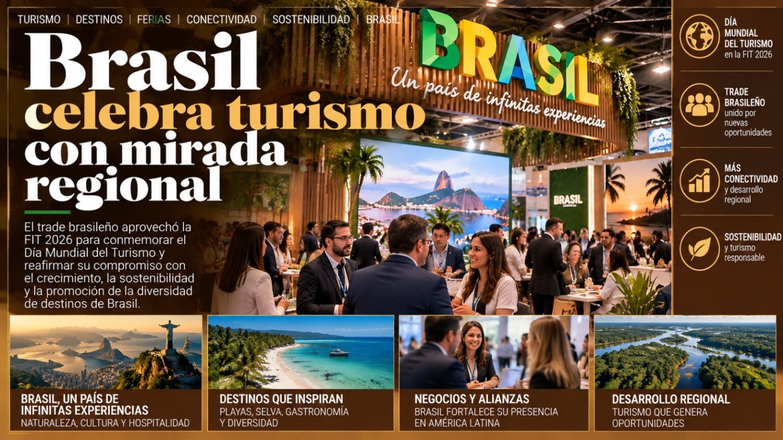 Brasil Celebra Turismo Con Mirada Regional