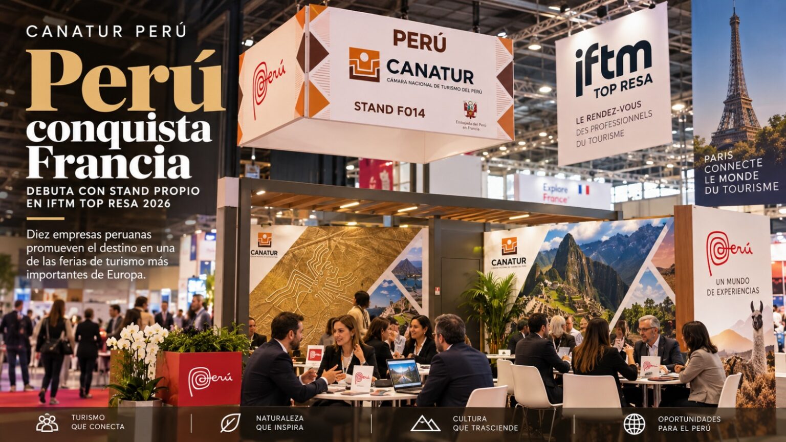 CANATUR Perú Debuta Con Stand Propio En IFTM Top Resa Y Proyecta El Destino Perú En Francia