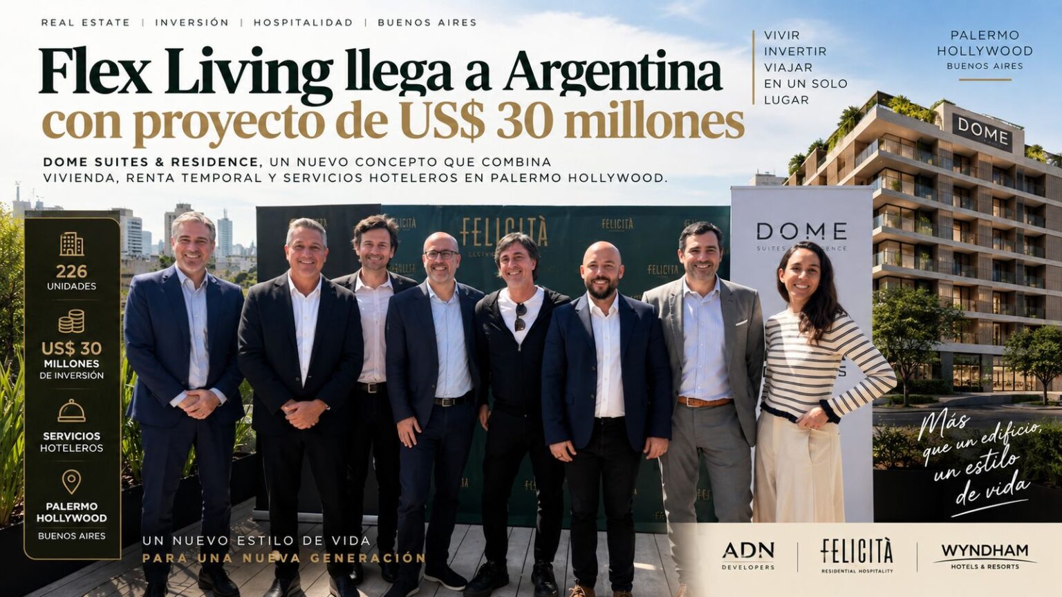 Flex Living llega a Argentina con proyecto de US$ 30 millones