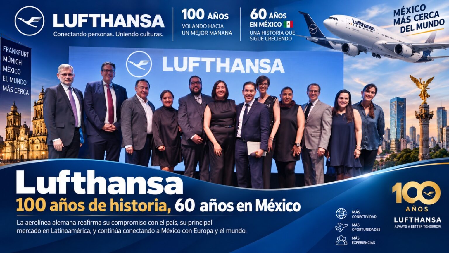 Lufthansa Celebra Un Siglo De Historia Y Refuerza Su Apuesta Por México