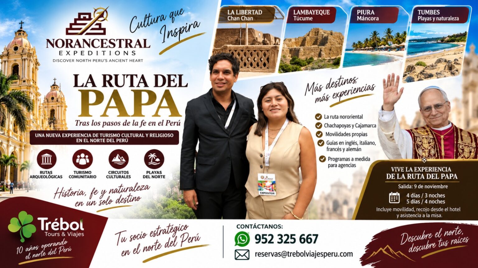 Norancestral Expedition apuesta por el norte peruano con nuevos circuitos y la Ruta del Papa