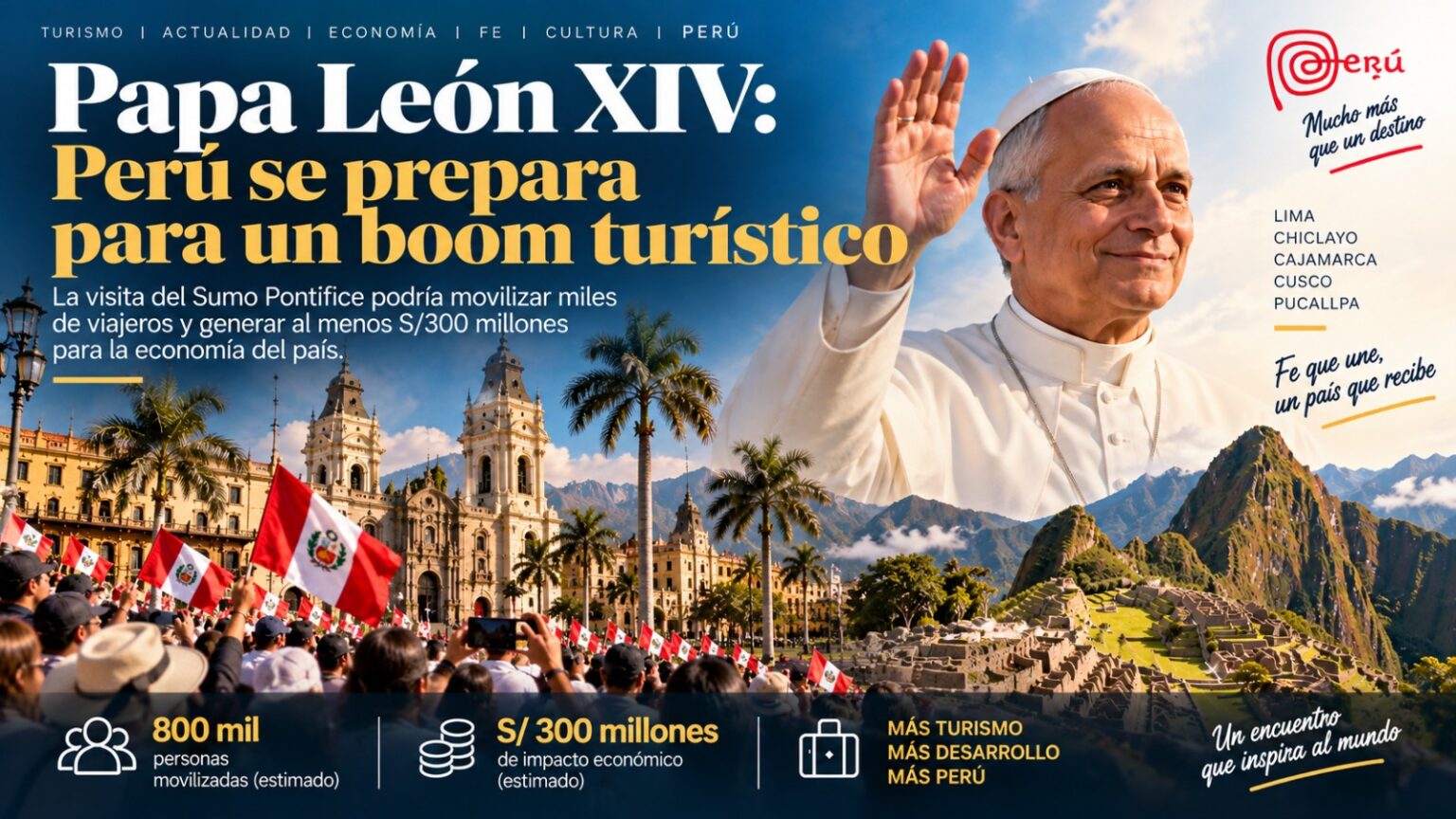 Papa León XIV: Perú se prepara para un boom turístico