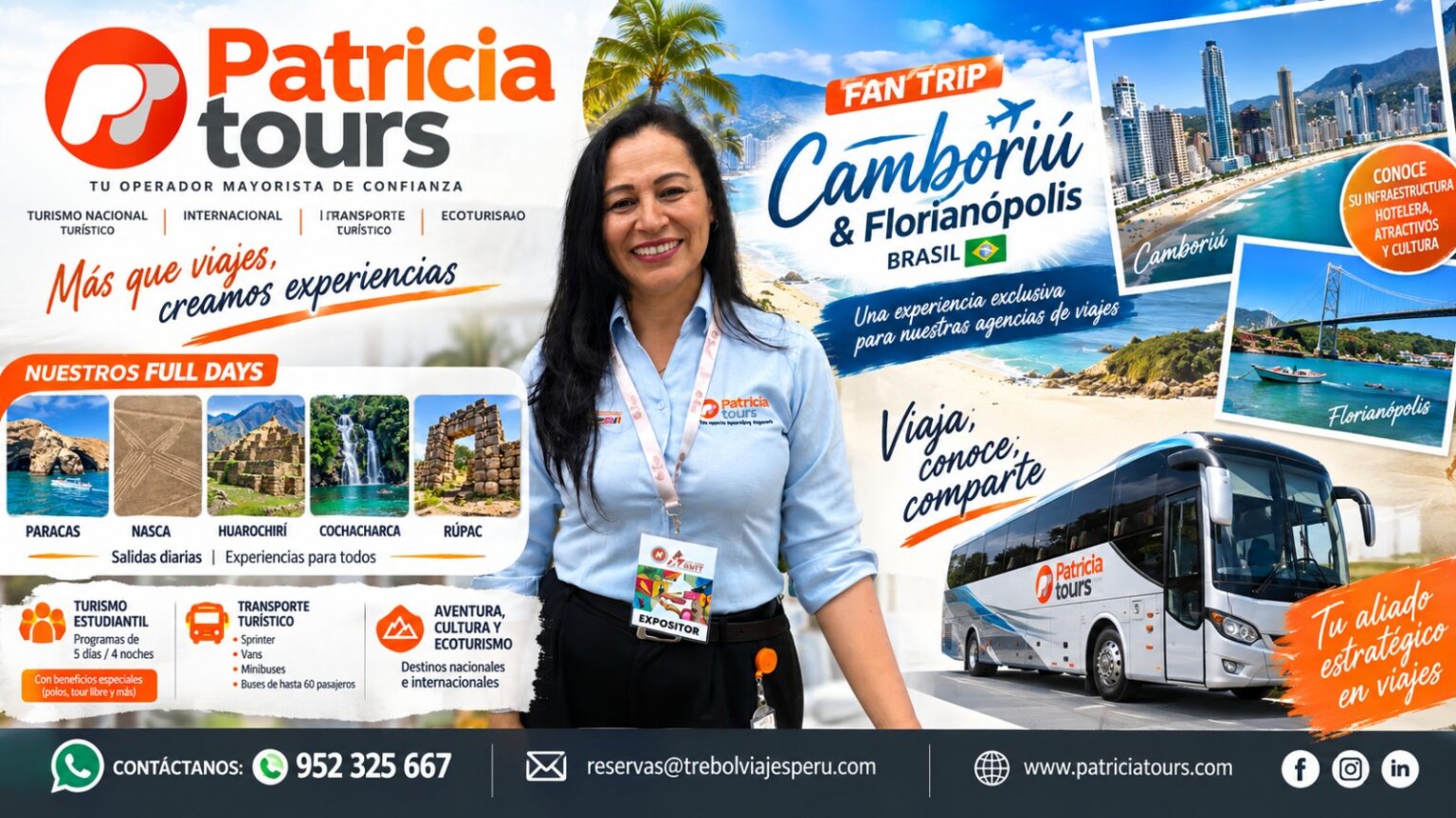 Patricia Tours amplía su oferta con nuevos Full Days y prepara un fam trip a Camboriú