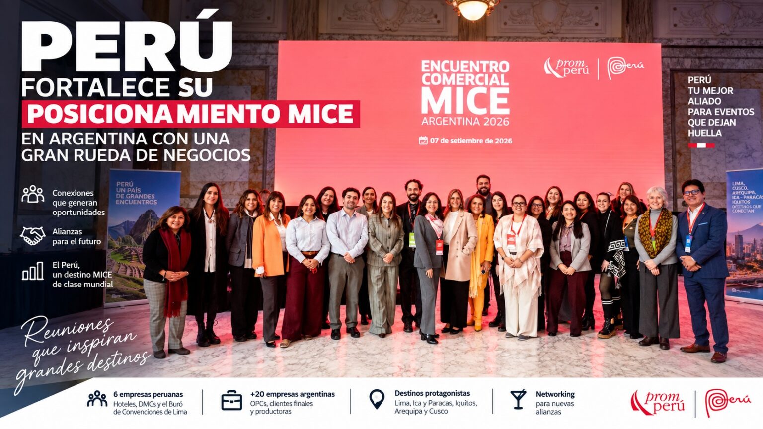 Perú Fortalece Su Posicionamiento MICE En Argentina Con Una Gran Rueda De Negocios