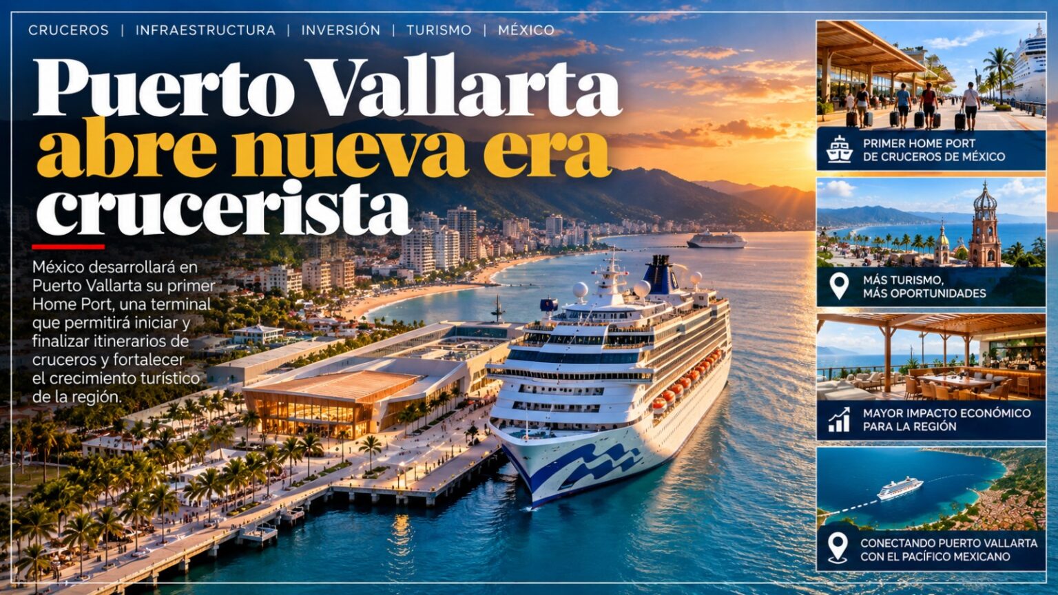 Puerto Vallarta abre nueva era crucerista