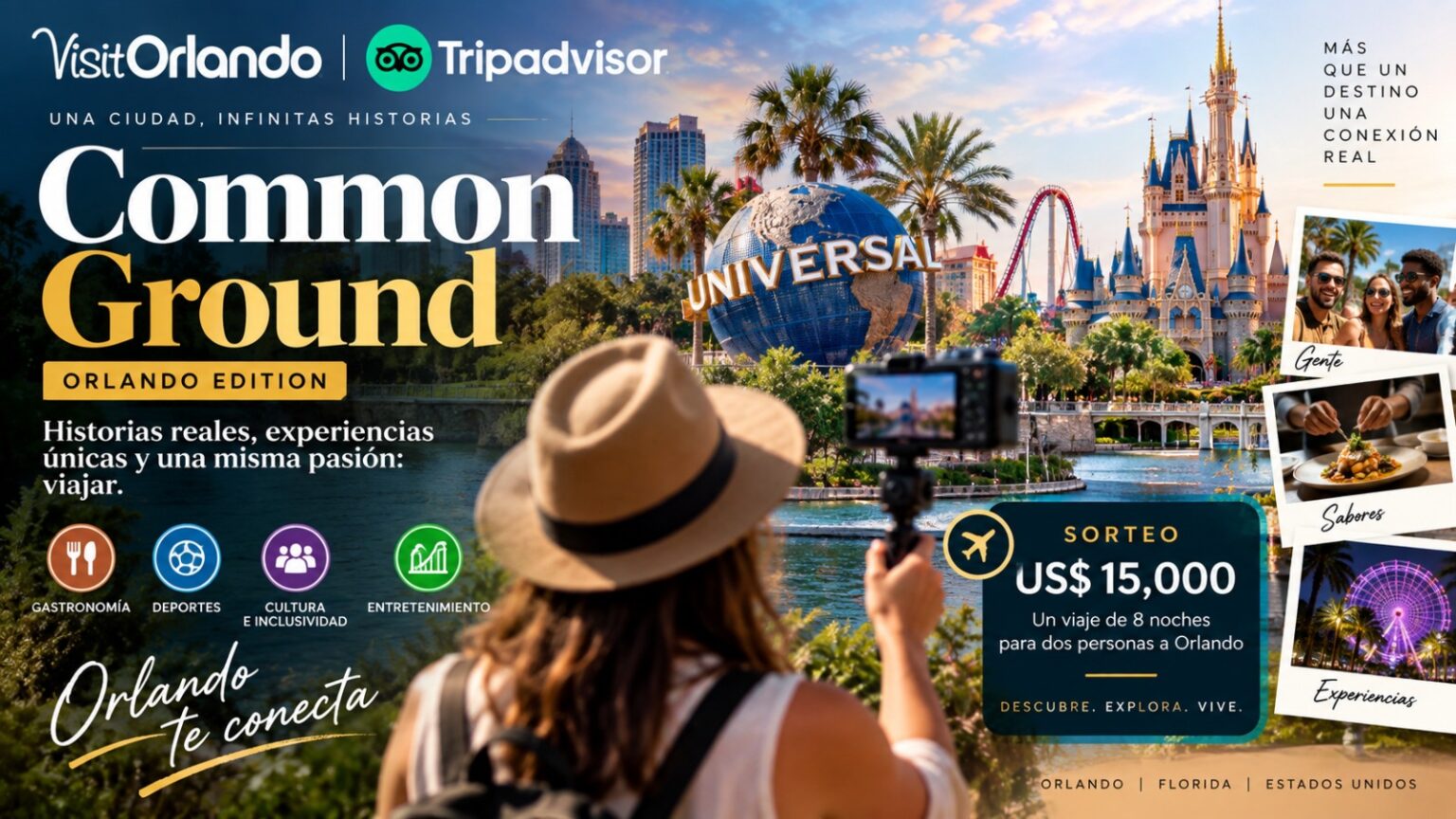 Visit Orlando y Tripadvisor lanzan “Common Ground” y ponen a Orlando en el centro de una nueva estrategia de contenidos