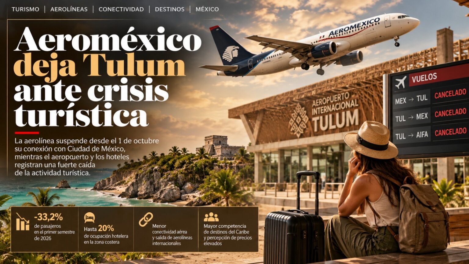 Aeroméxico Deja Tulum Ante Crisis Turística