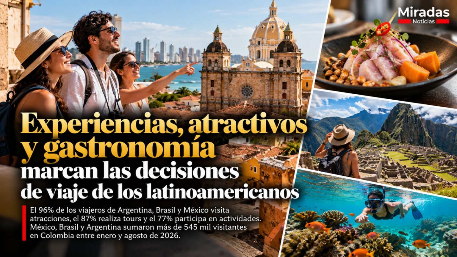 Experiencias, Atractivos Y Gastronomía Marcan Las Decisiones De Viaje De Los Latinoamericanos