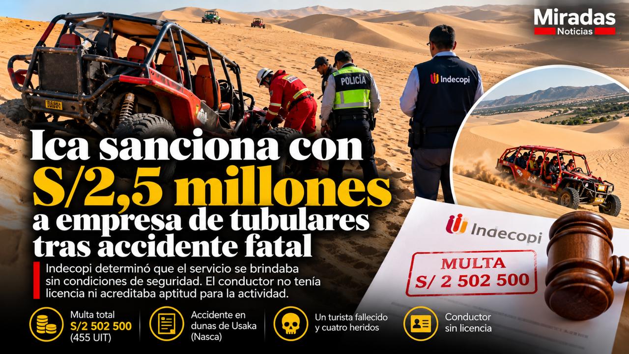 Ica Sanciona Con S/2,5 Millones A Empresa De Tubulares Tras Accidente Fatal