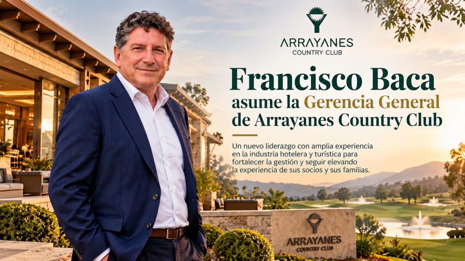 Francisco Baca Asume La Gerencia General De Arrayanes Country Club