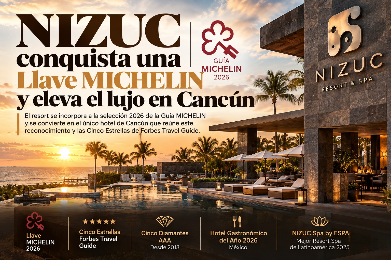 NIZUC Conquista Una Llave MICHELIN Y Eleva El Lujo En Cancún