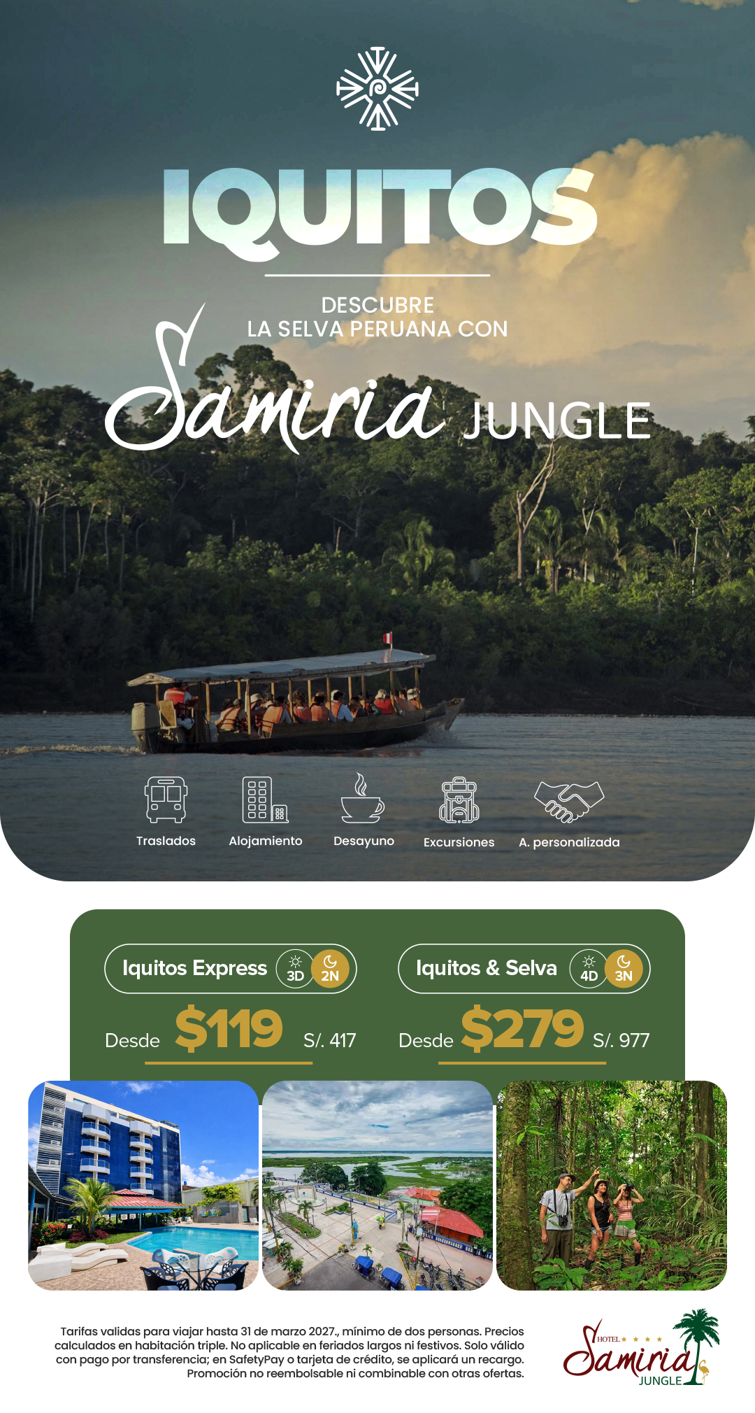 Samiria Jungle Lanza Tarifa Especial Desde US$119 Para Descubrir La Amazonía Peruana