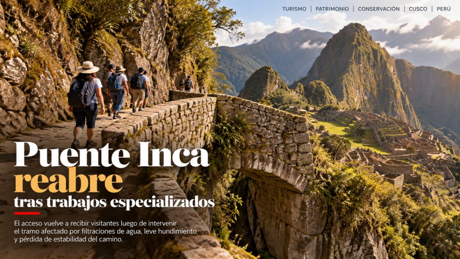 Puente Inca Reabre Tras Trabajos Especializados